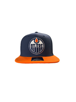 Edmonton Oilers Adult Fanatics Core Flat Brim Snapback Hat