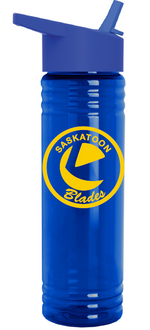 Blades 24oz Water Bottle with Flip-Straw Lid
