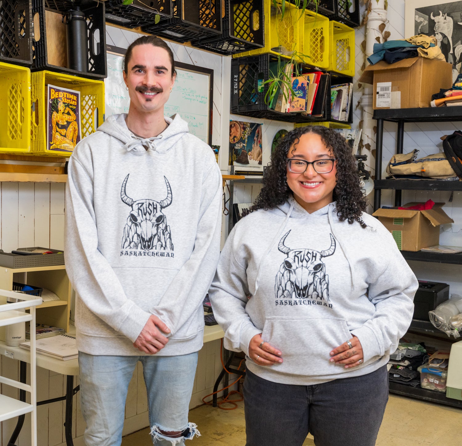 Rush Adult Reimagined Syrnick Skull Bunny Hug