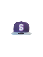 Berries Adult NE 5950 Flat Brim Mixed Berry 'S' Logo Two Tone Hat