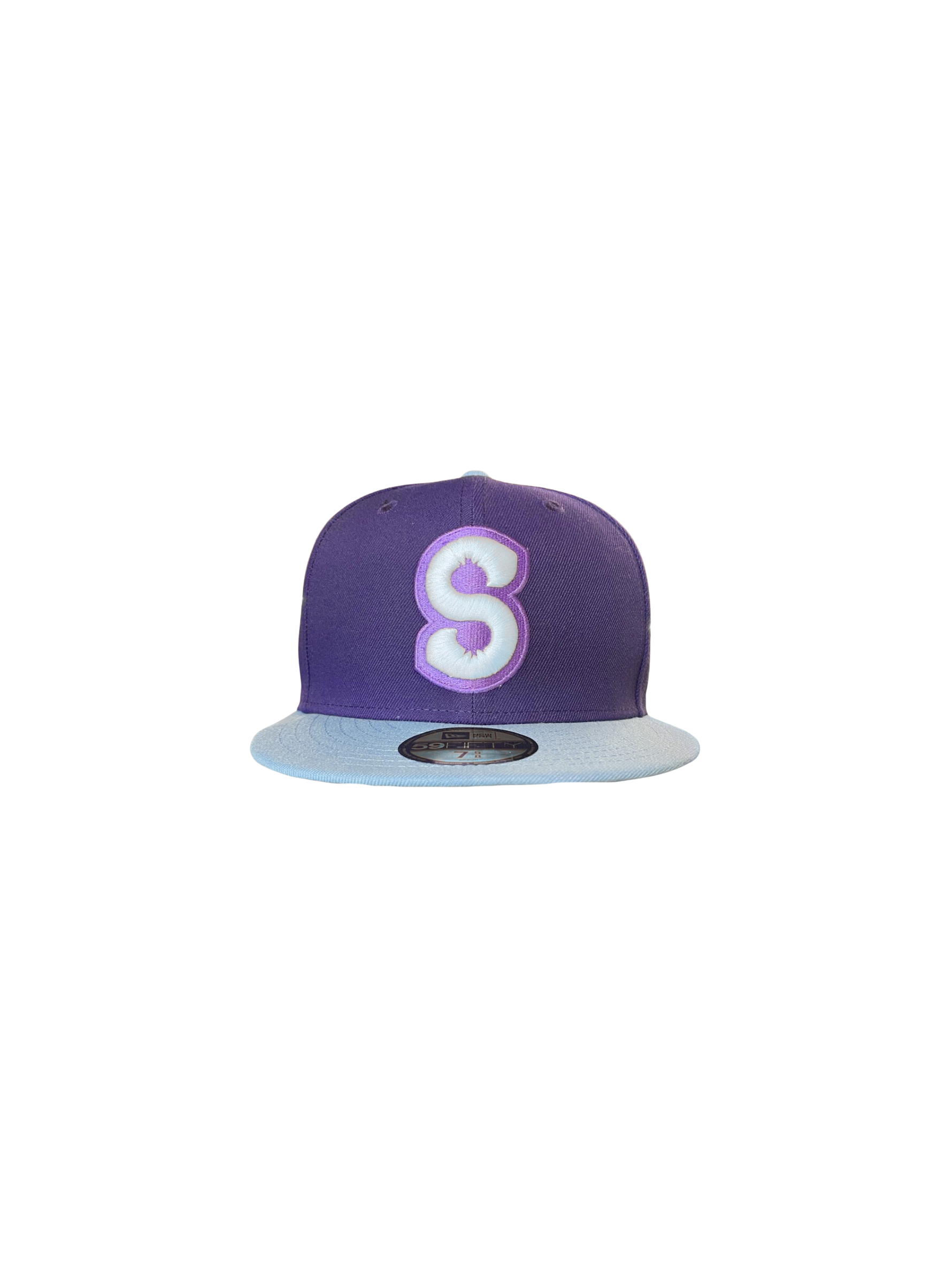 Berries Adult NE 5950 Flat Brim Mixed Berry 'S' Logo Two Tone Hat