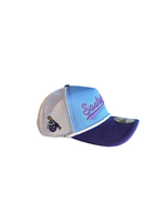 Berries Adult NE 940 Curved Brim Berry Script Rope Two Tone Hat Side