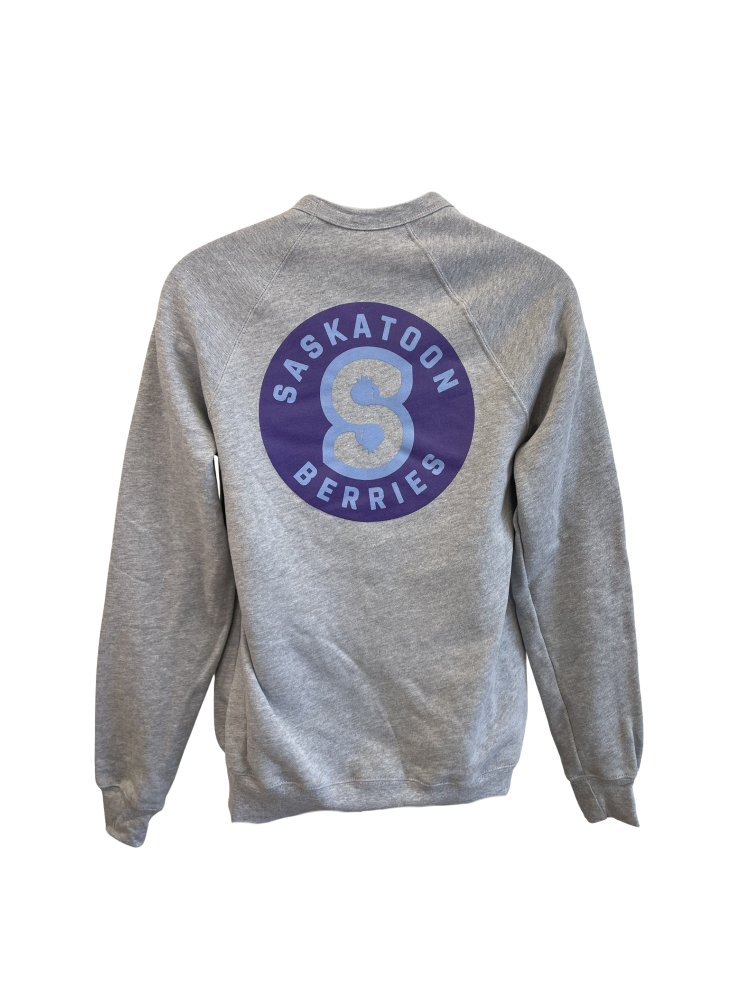 Berries Adult 'S' Logo Raglan Crewneck Back