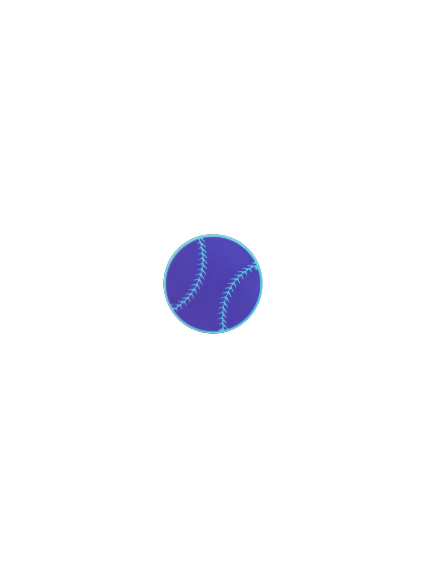 Berries Shoe Jibbitz Purple Baseball