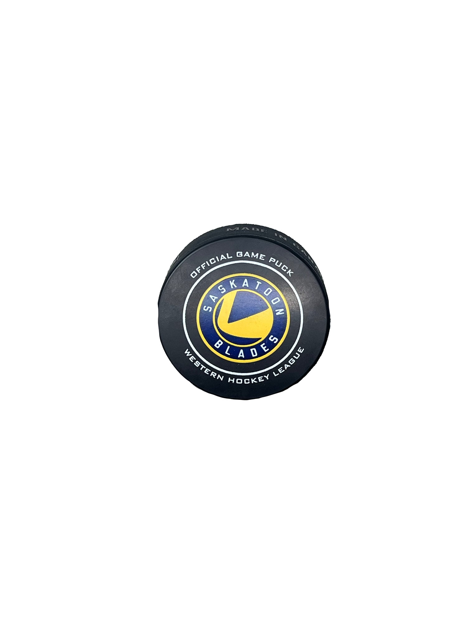 Blades Authentic Game Puck