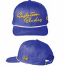 Blades Adult BD Curved Brim Script Rope Hat