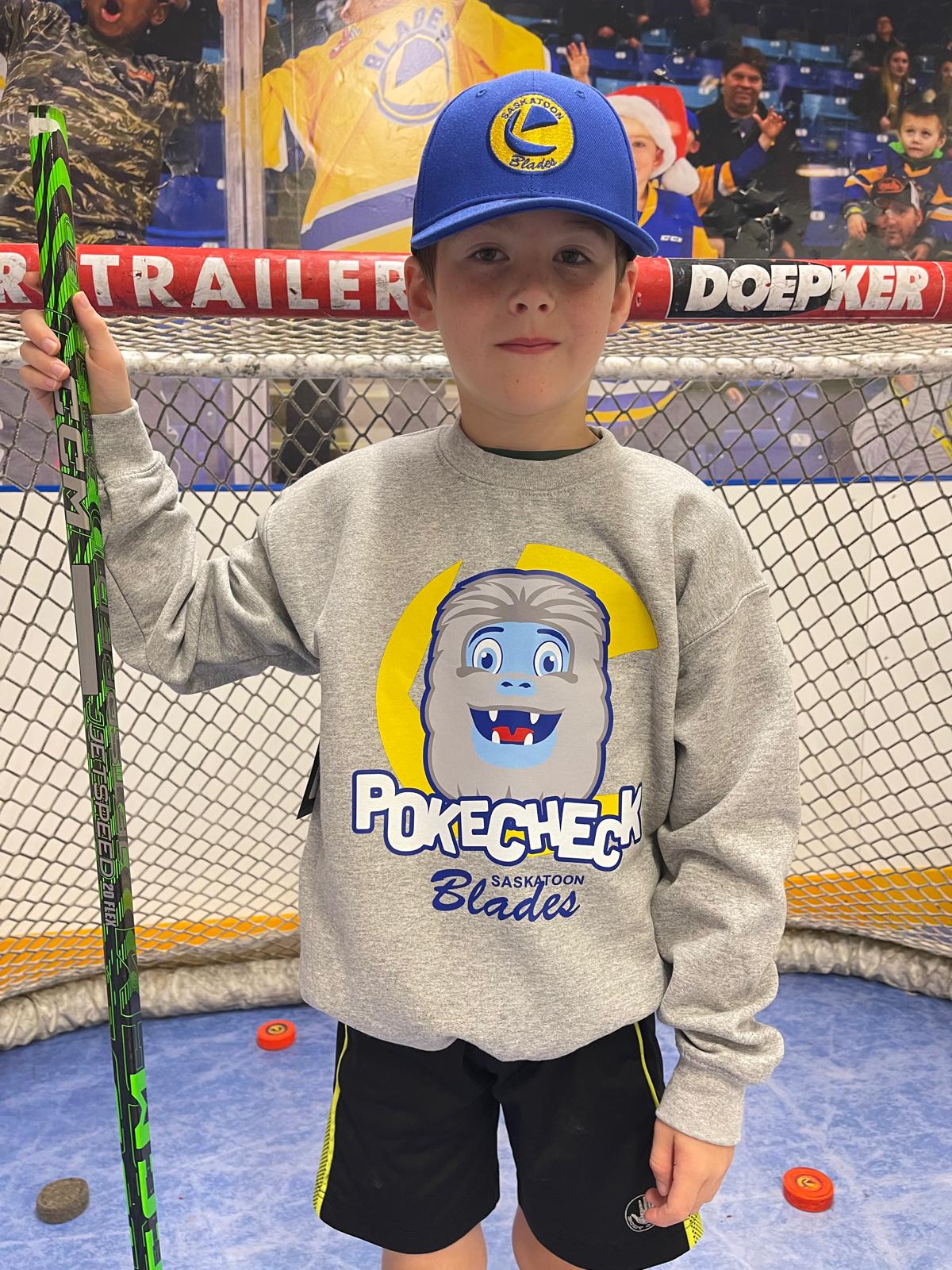Blades Child Pokecheck Game Face Crewneck